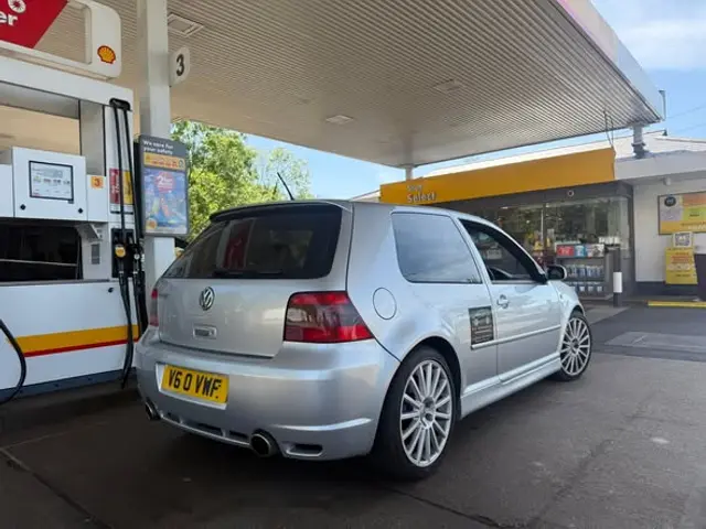 Silver VW Golf R32 with BLS Ecoboosts branding